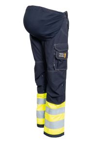 Flame Retardant Maternity Trousers, Color: 94 yellow/navy